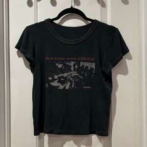 Brandy Melville Radio Silence Graphic Tee